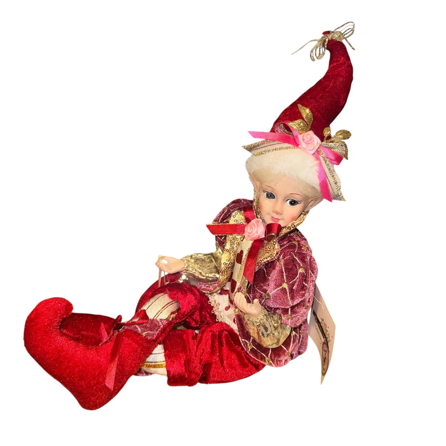 Valentine’s Day elf shelf sitter doll