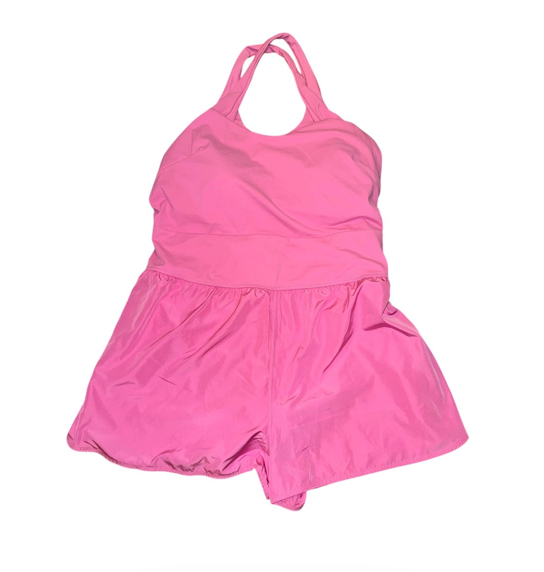 Crossback athletic buttersoft romper