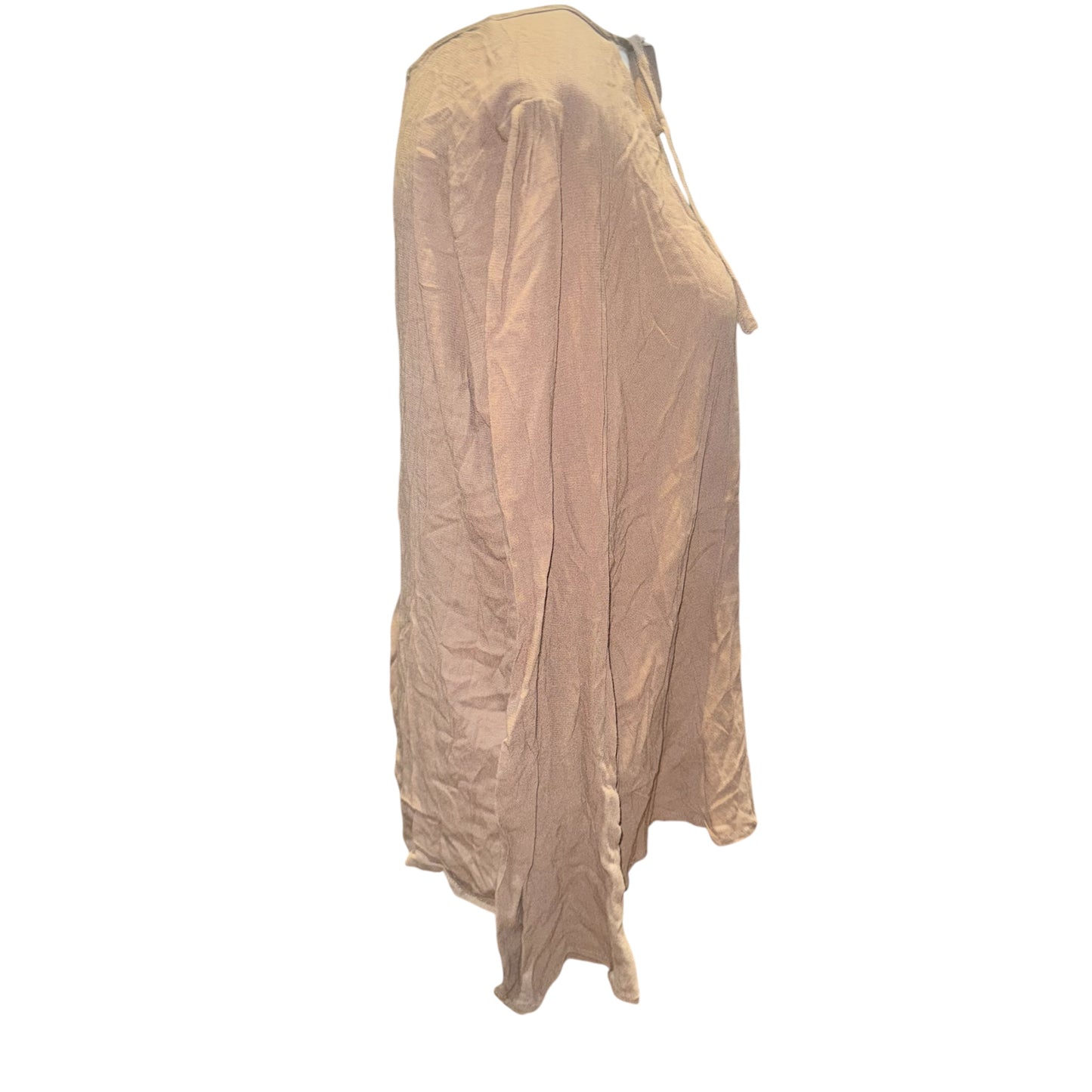 Keyhole front tie blouse