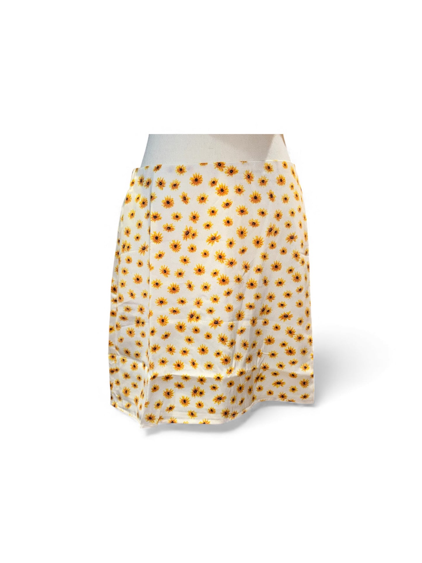 Daisies mini slip skirt