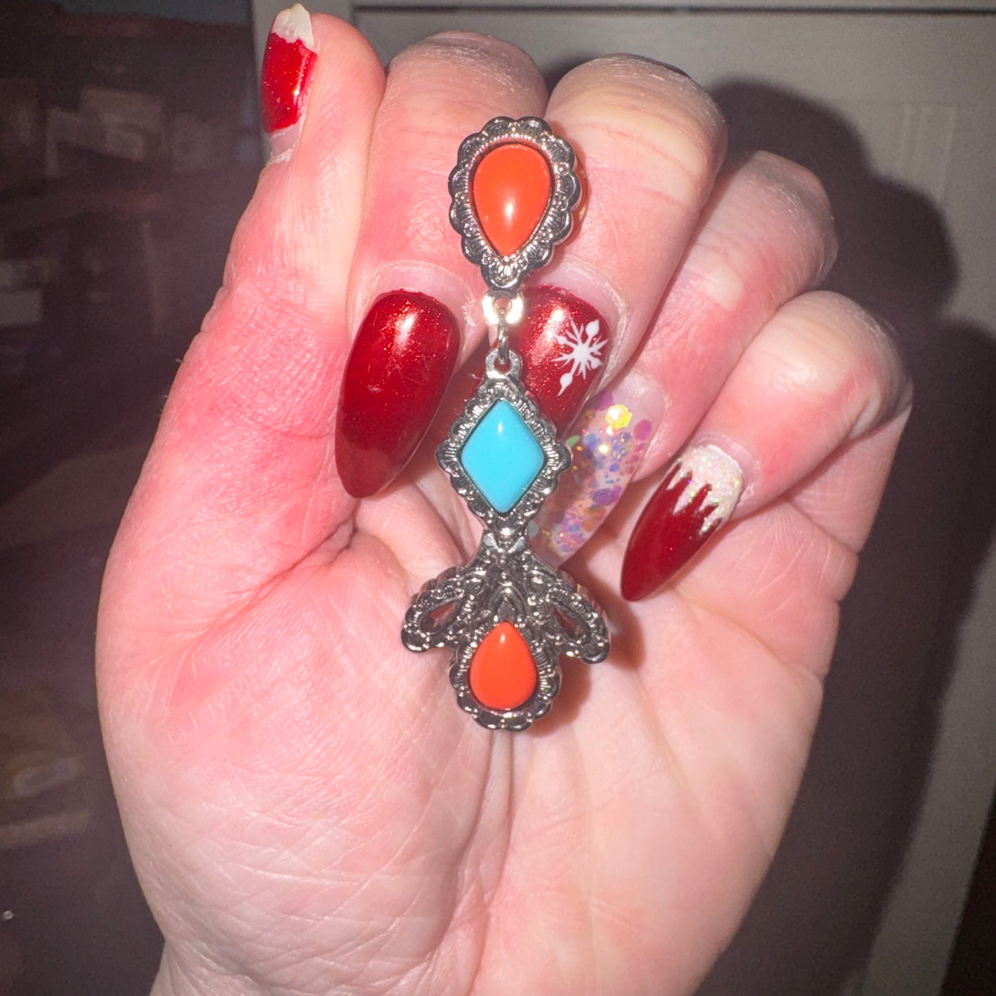 Vintage American spirit earrings