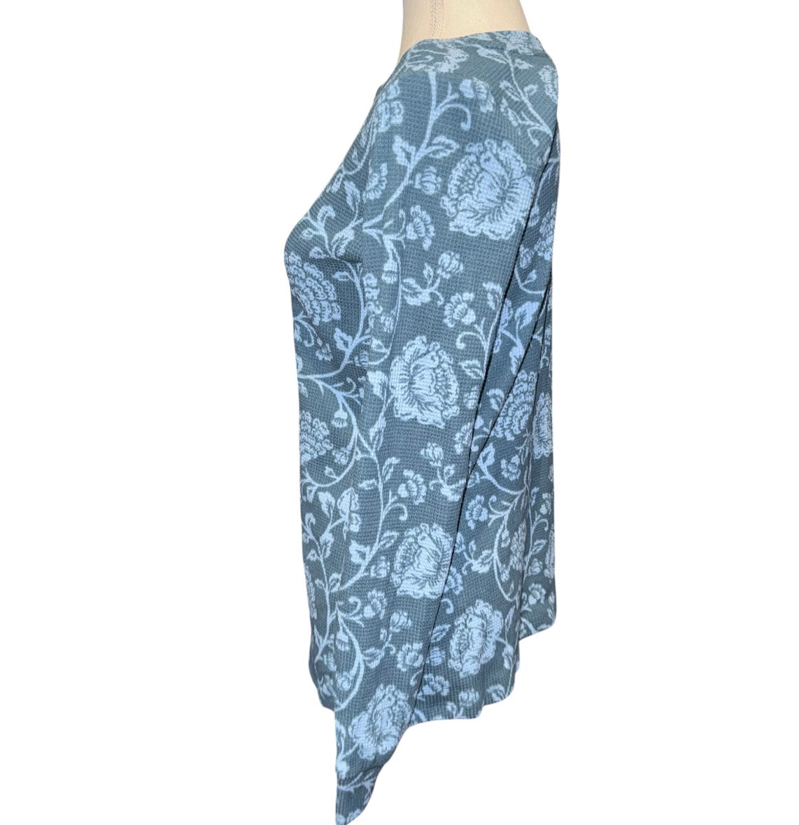 Floral waffle knit top - 2 colors