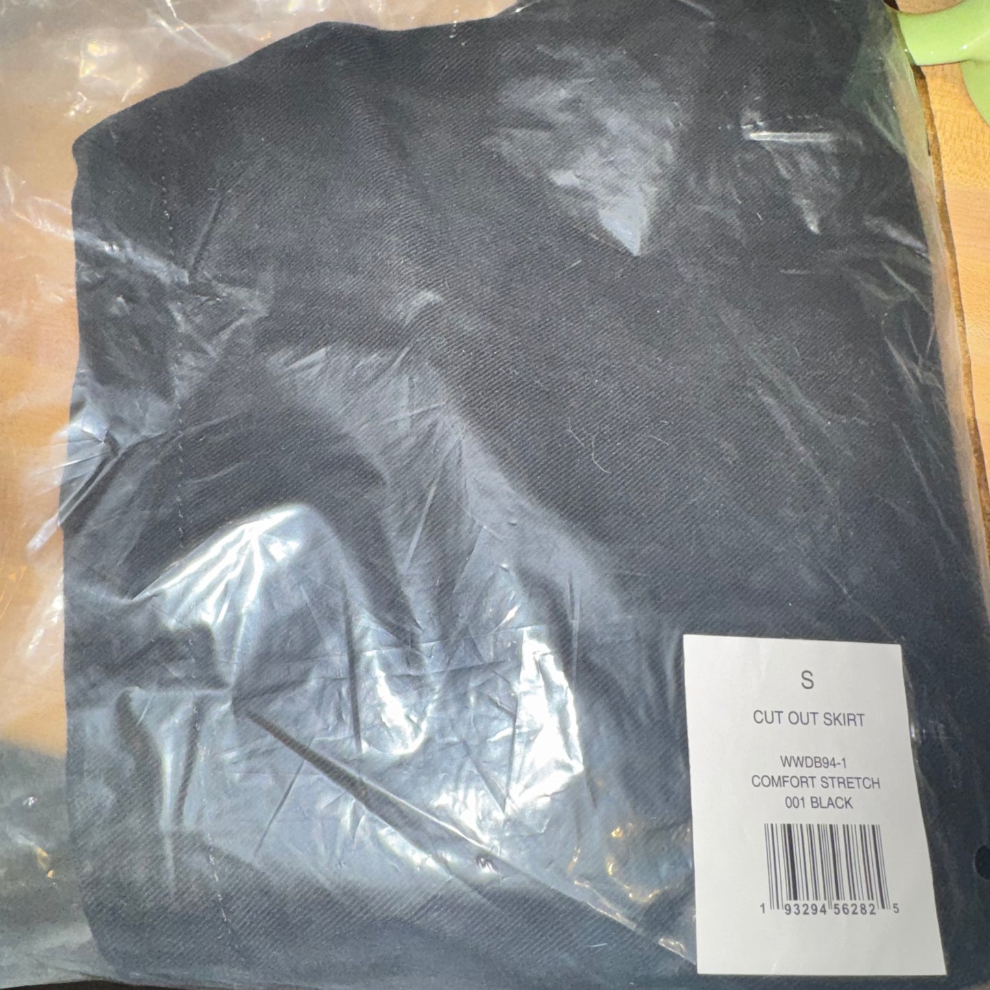 Black cut out skirt