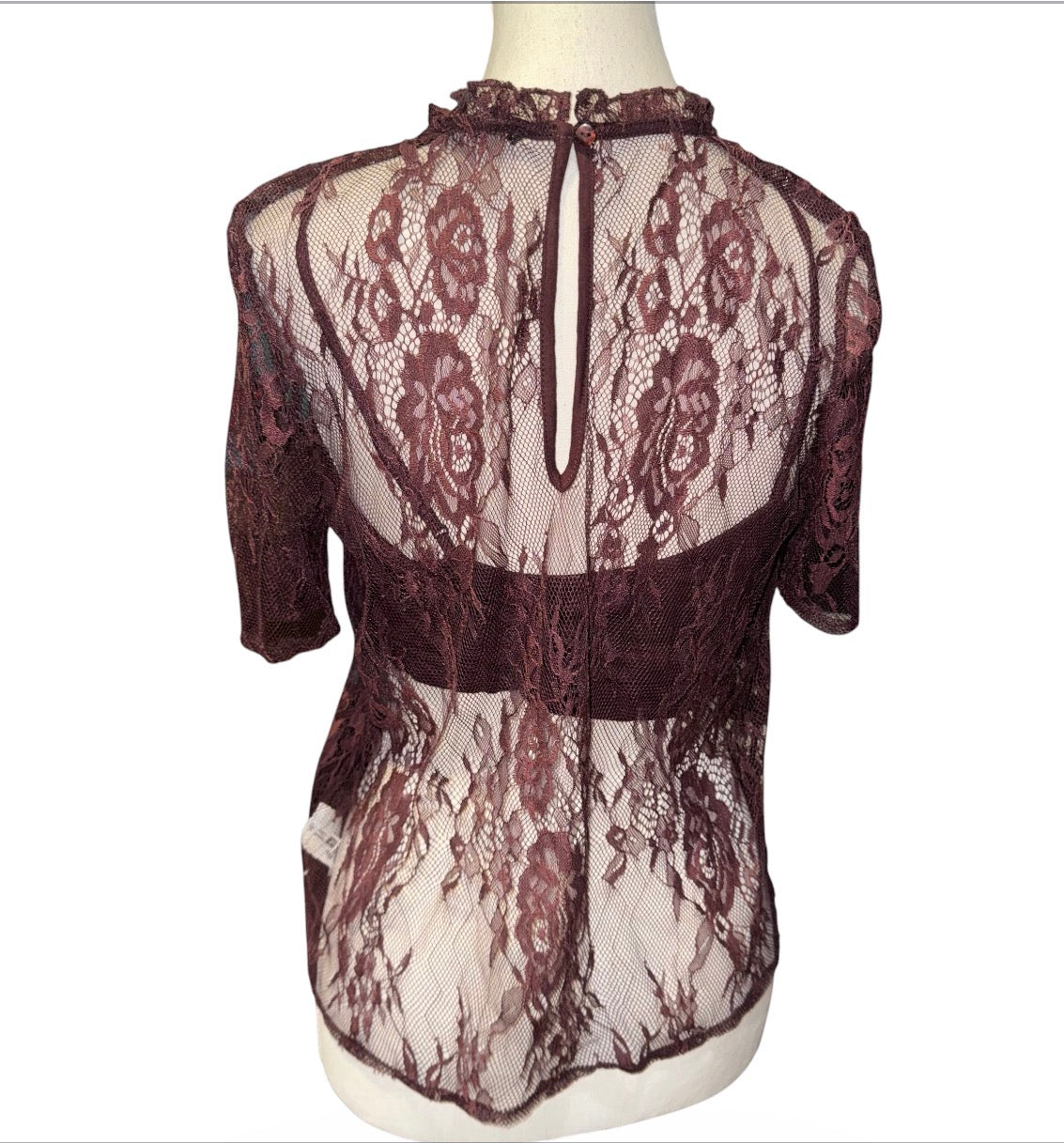 Lace overlay top