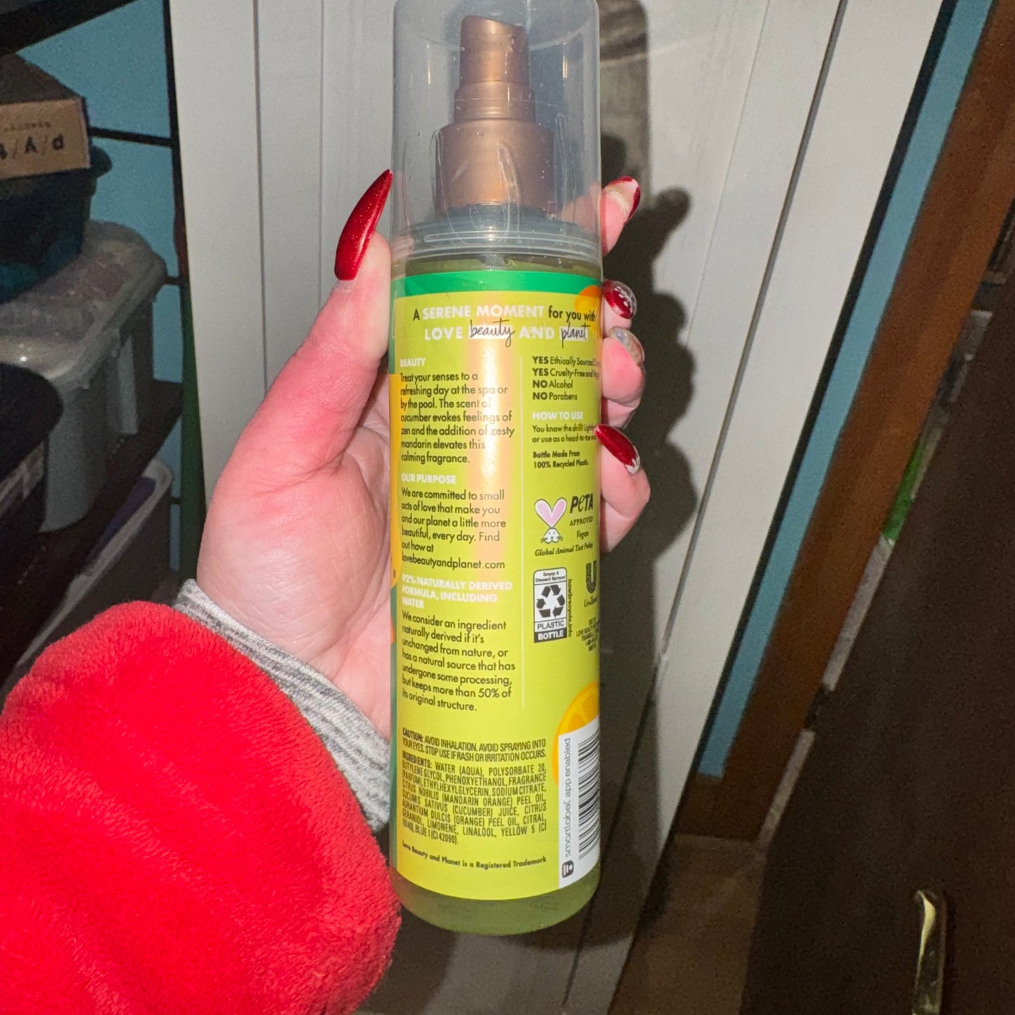 Beloved mandarin & cucumber body mist