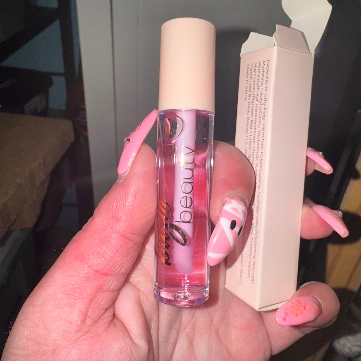 Lip oil in summer