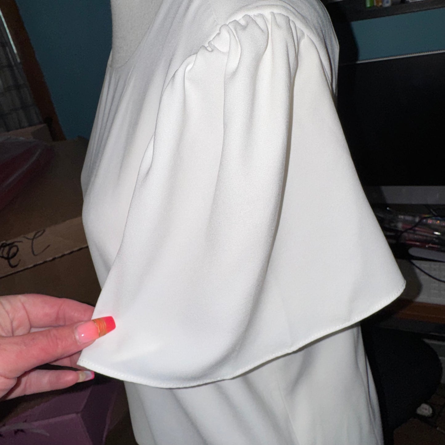 Open back boxy top