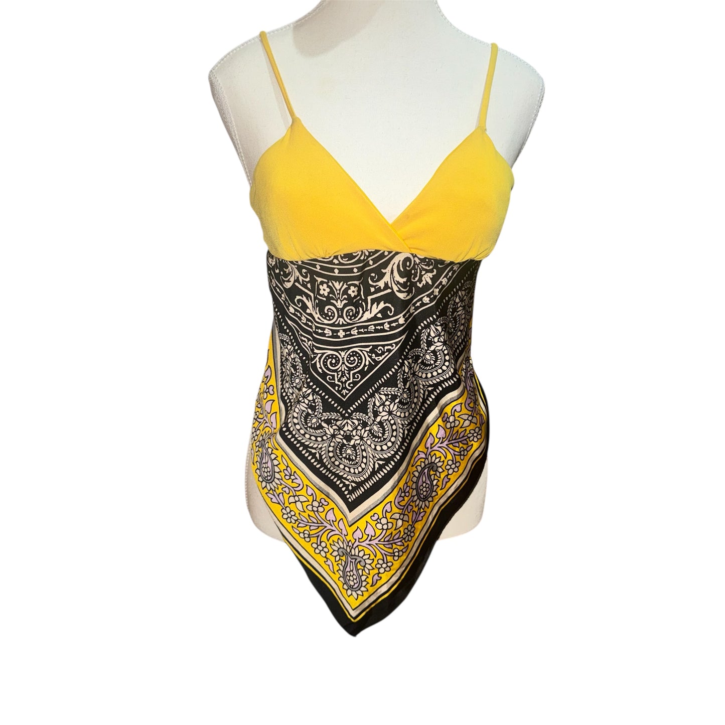 Vintage handkerchief hem top