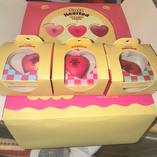 Soft hearted lip & cheek mousse bundle of 3