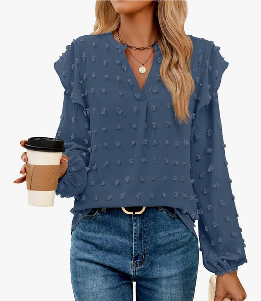 Dotted design blouse