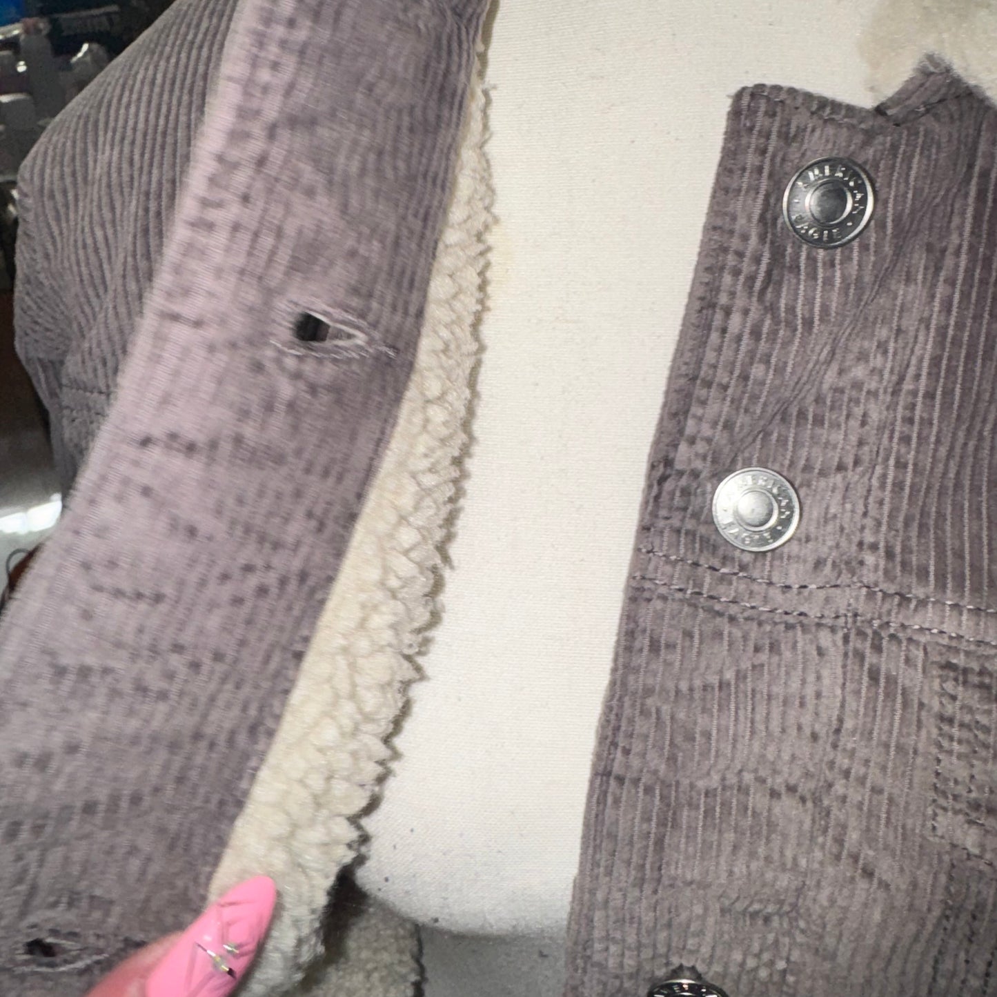 Sherpa lined corduroy jacket