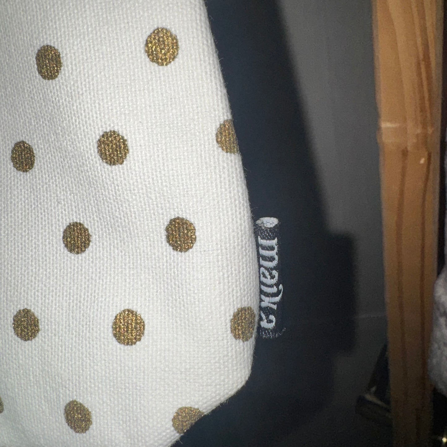 Polka dot large pouch