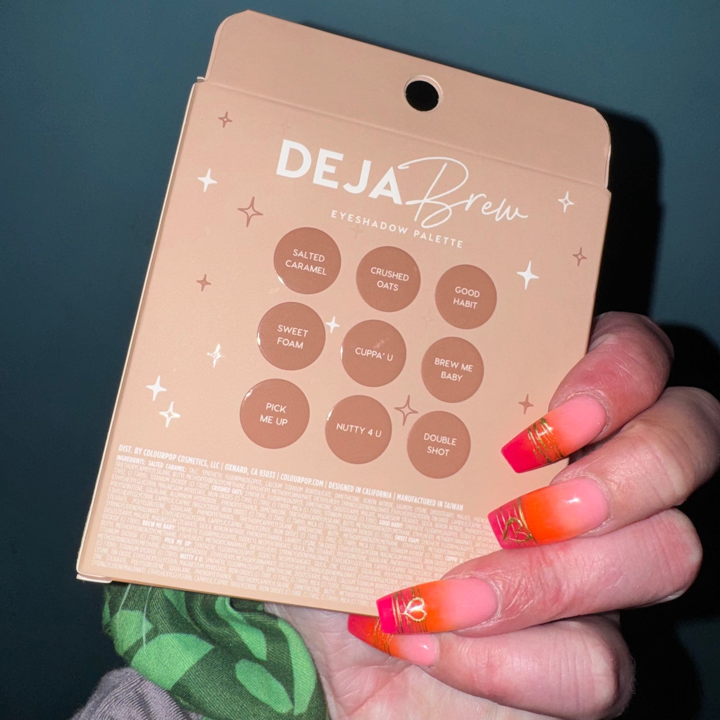 Deja brew eyeshadow palette