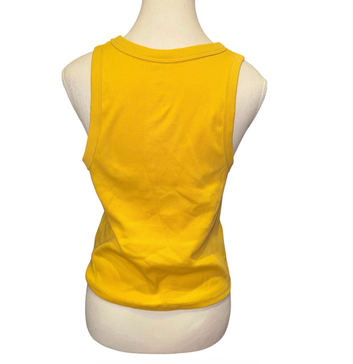 Cocktail detail ribbed tank top