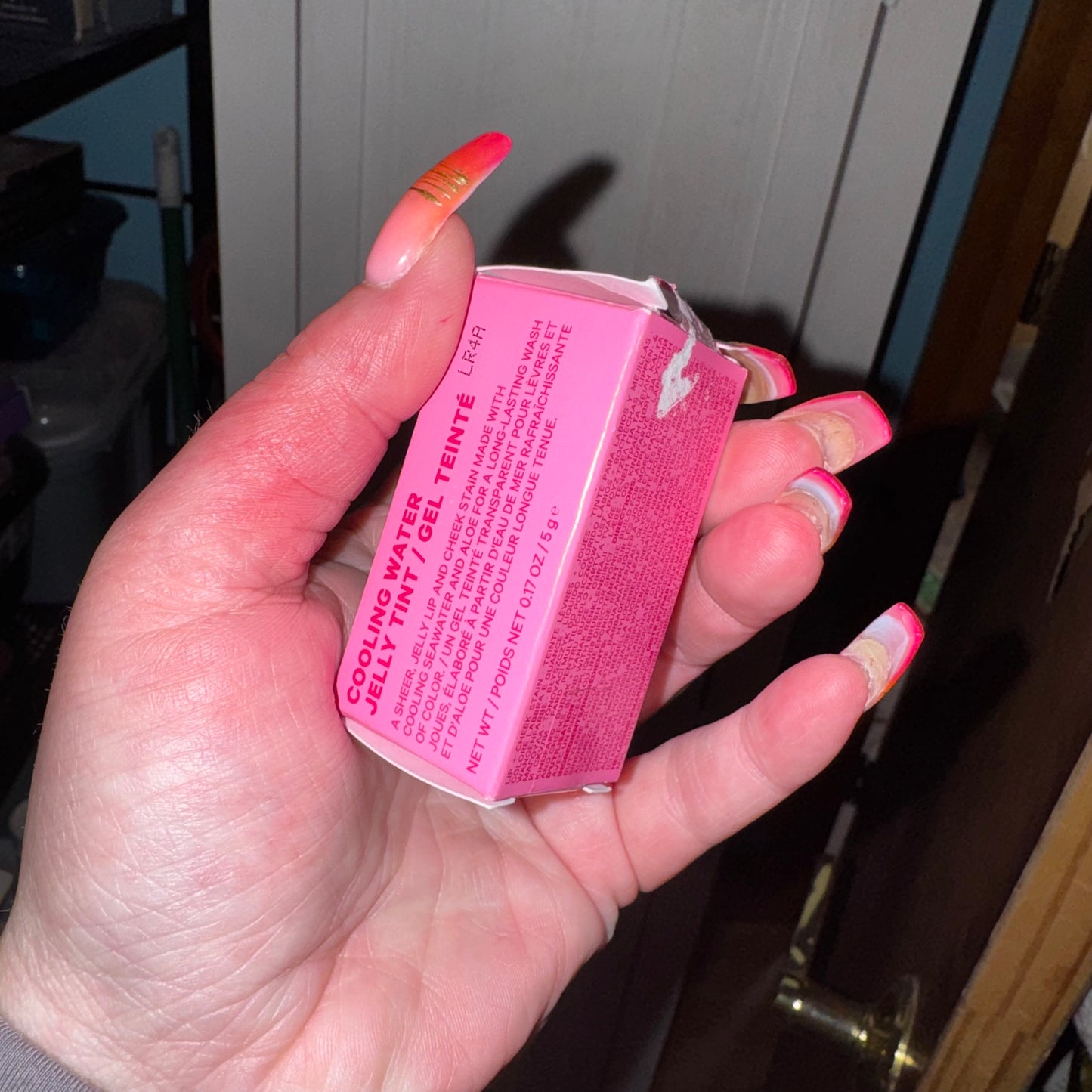 Cooling water jelly tint
