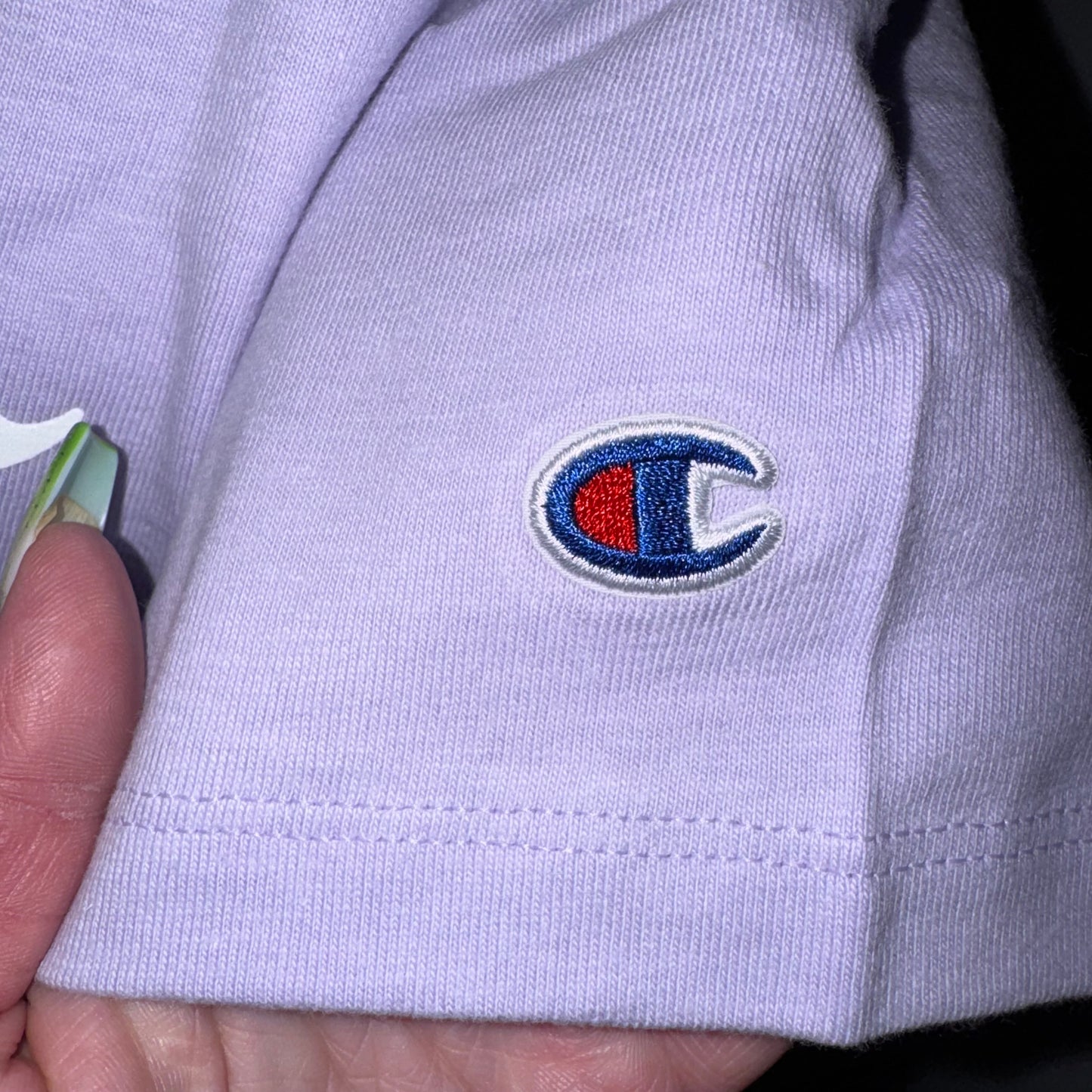 Lilac logo tee