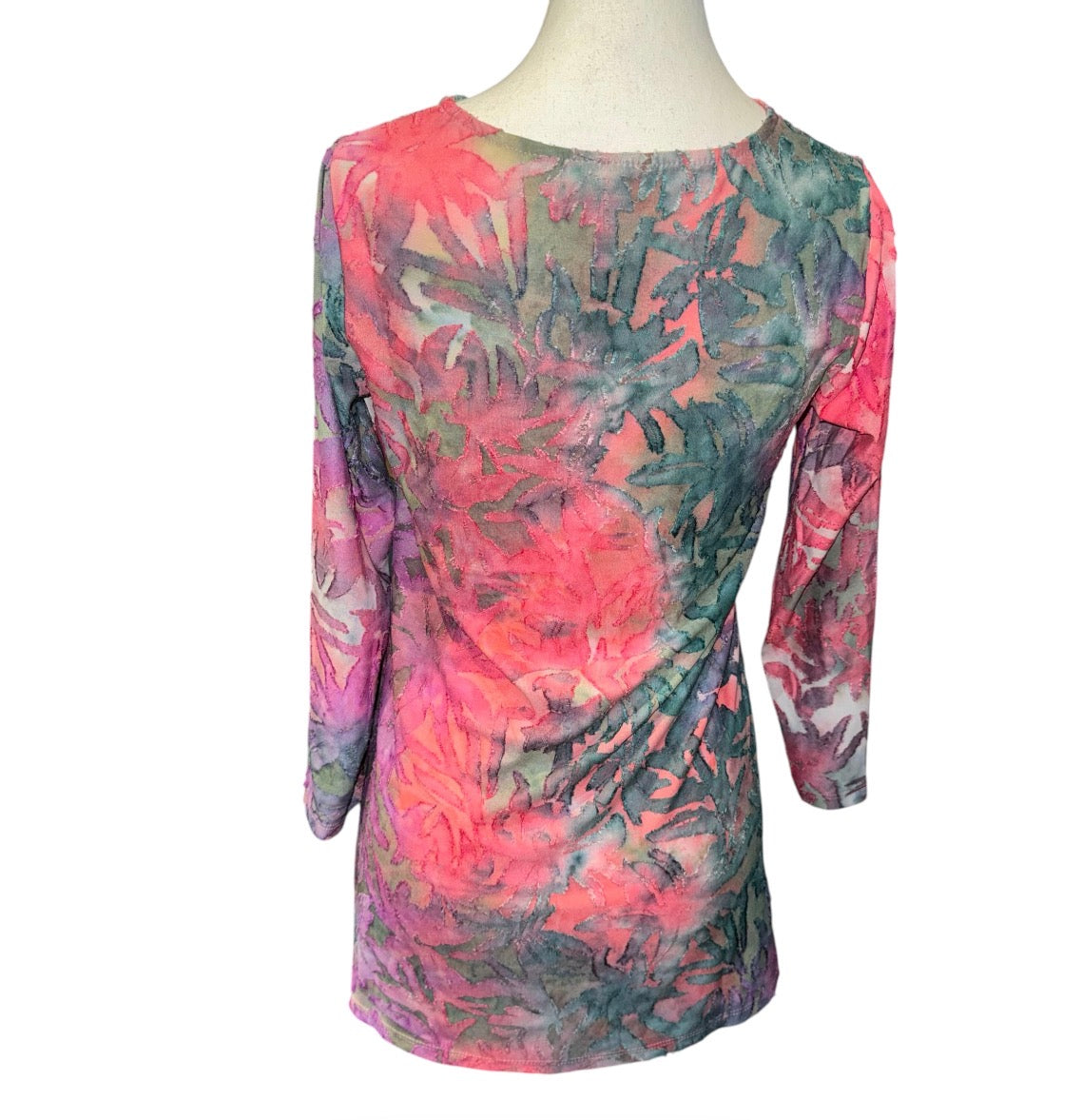 Tie dye burnout tunic