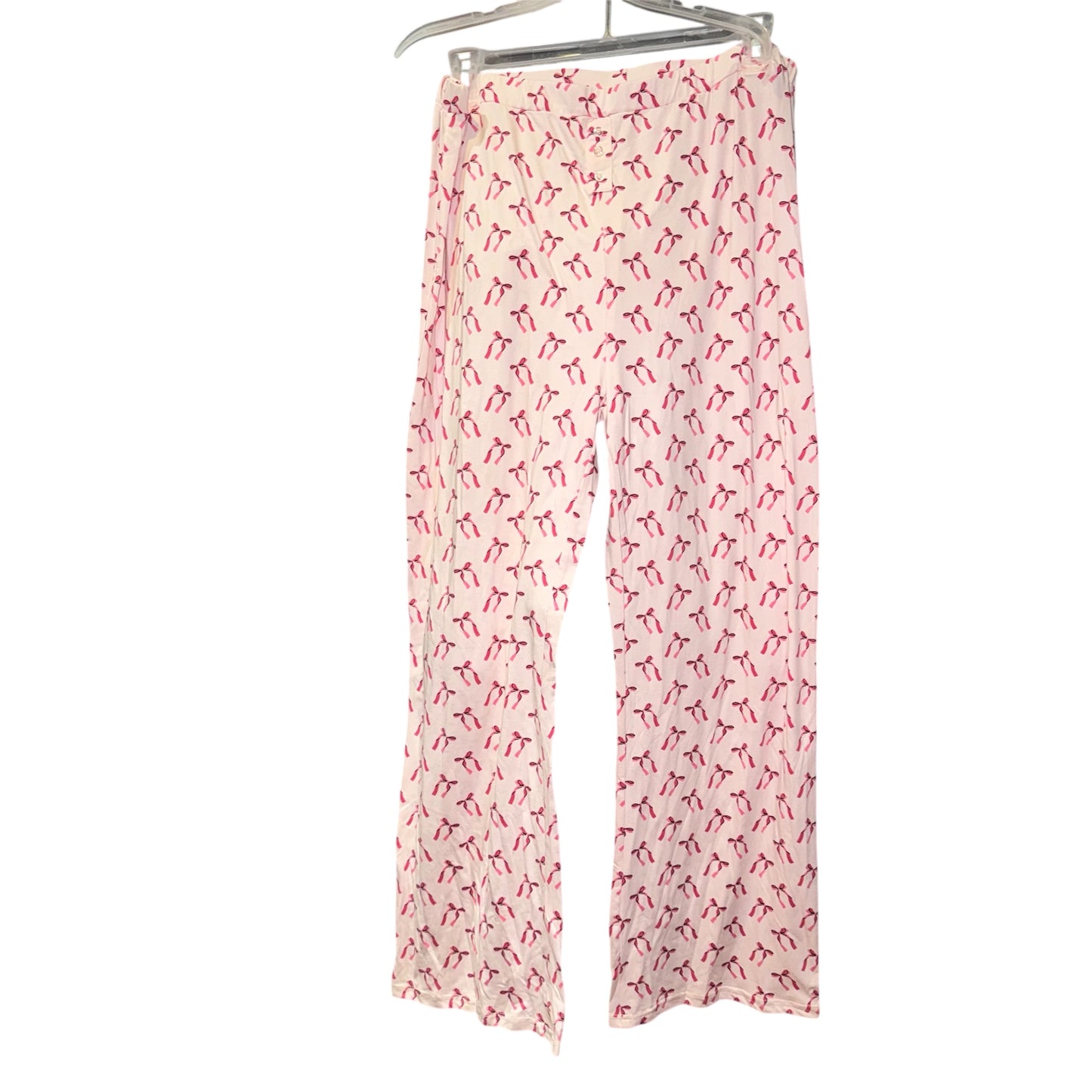 Bow print pajama set