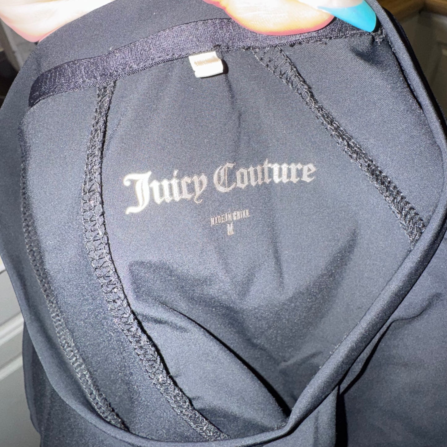 Juicy couture cut out back raglan top