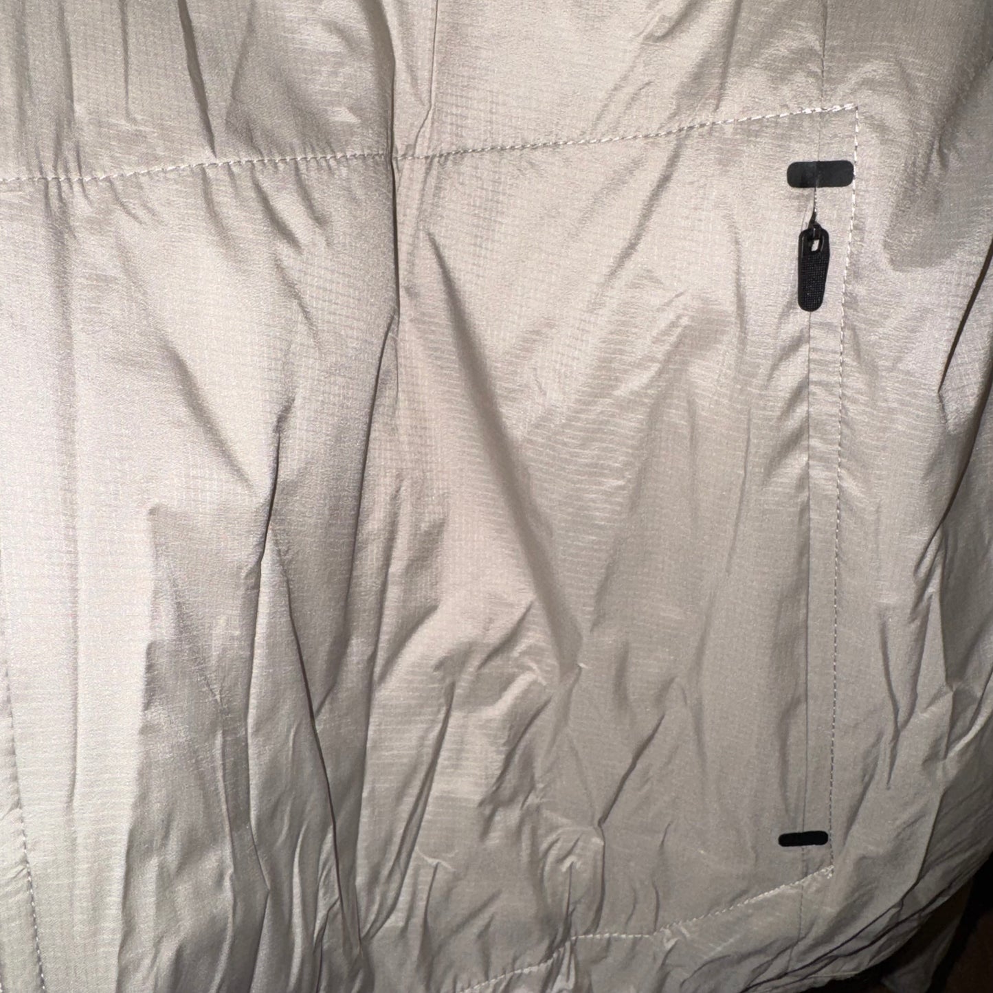 Light insulated nylon zip jacket