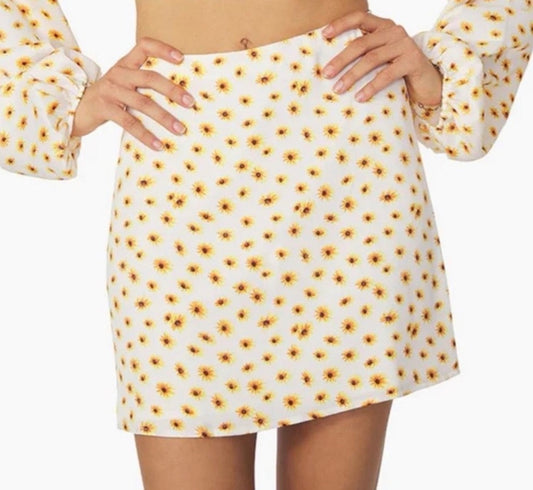 Daisies mini slip skirt