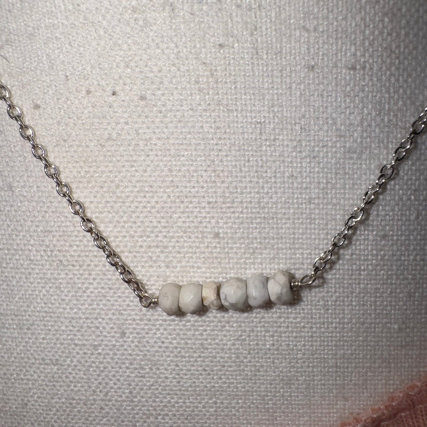 Howlite necklace