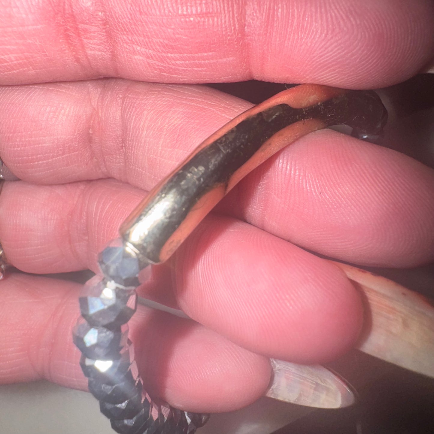 Bead bar bracelet by Noir