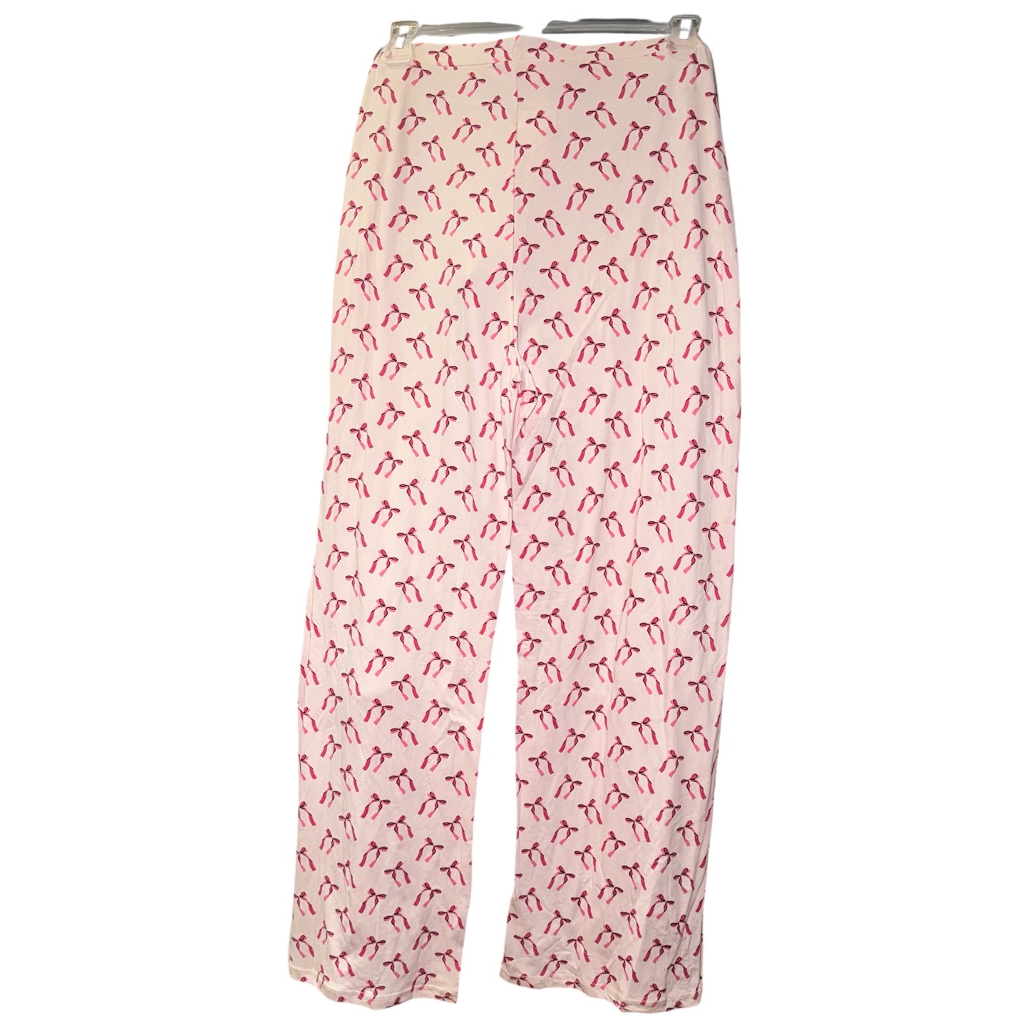 Bow print pajama set