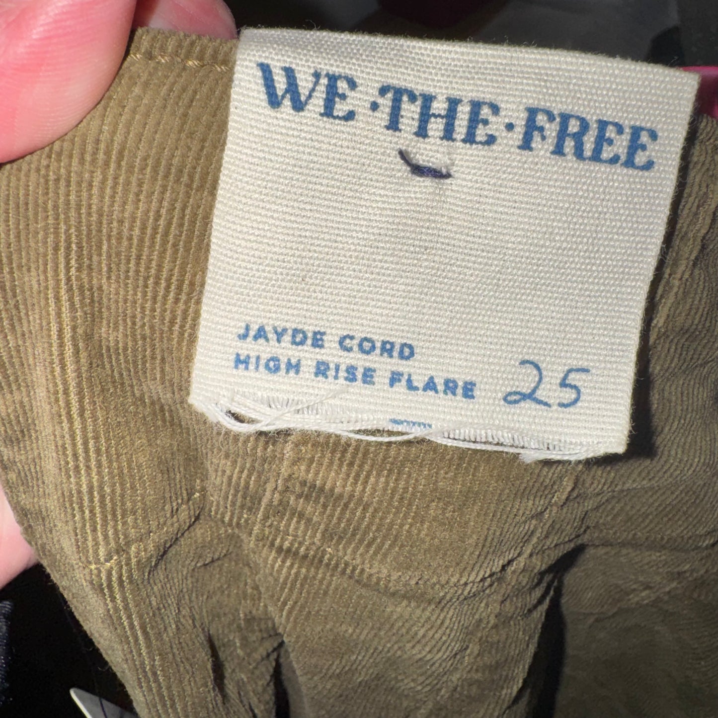 Jayde cord high rise flares