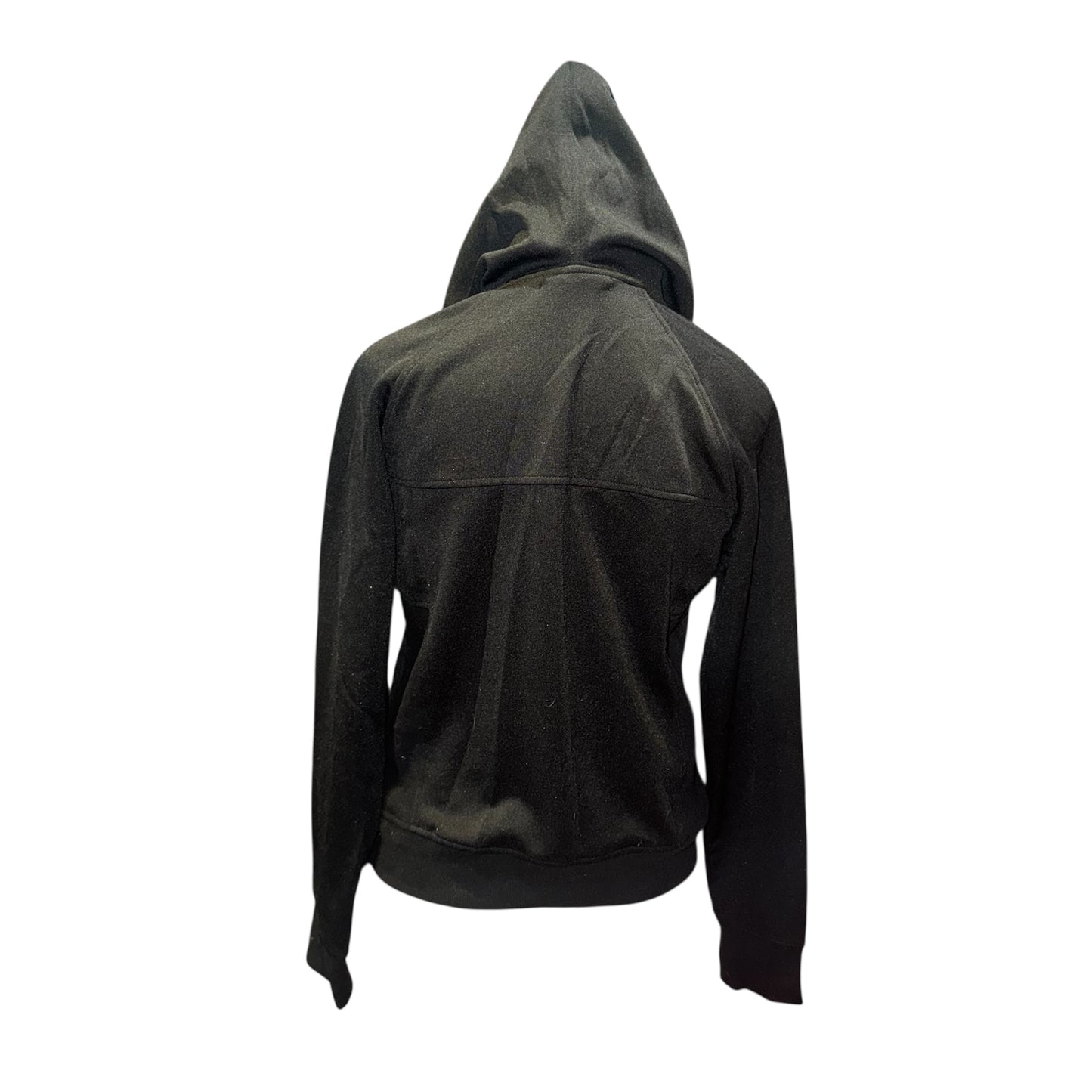 BCBG zip-up rhinestone logo hoodie
