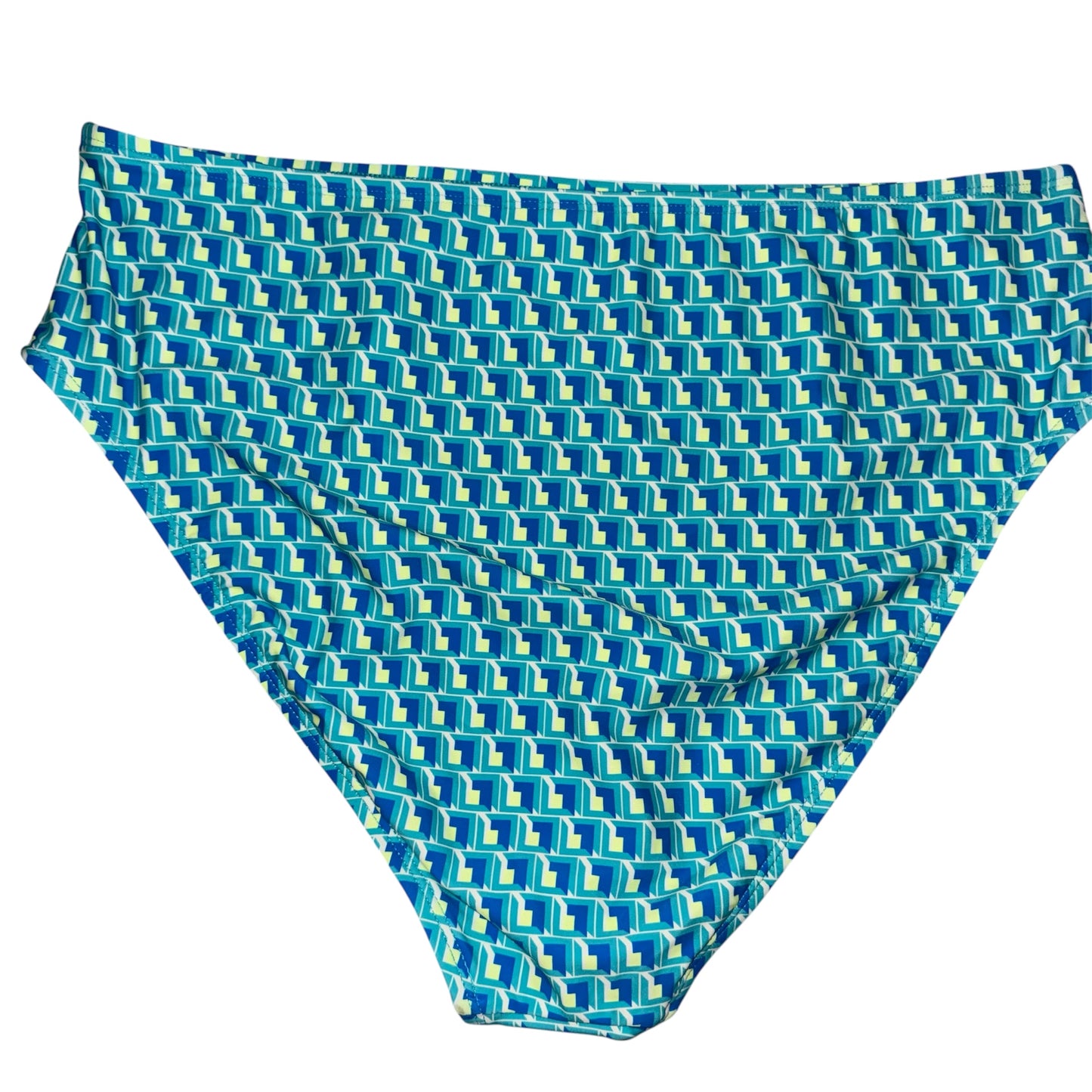High waisted geo print bikini