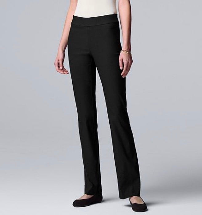 Mid rise bootcut pants