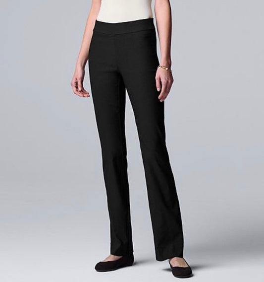 Mid rise bootcut pants