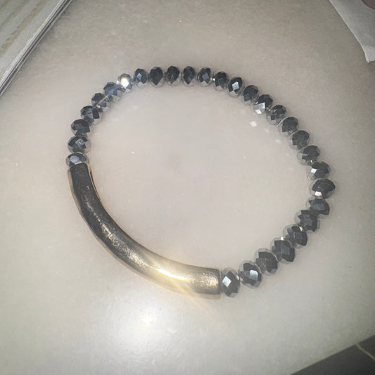 Bead bar bracelet by Noir