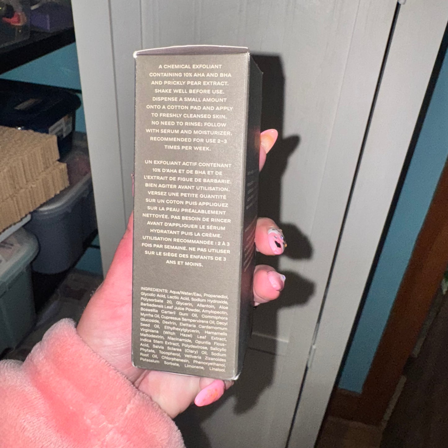 Exfoliating solution