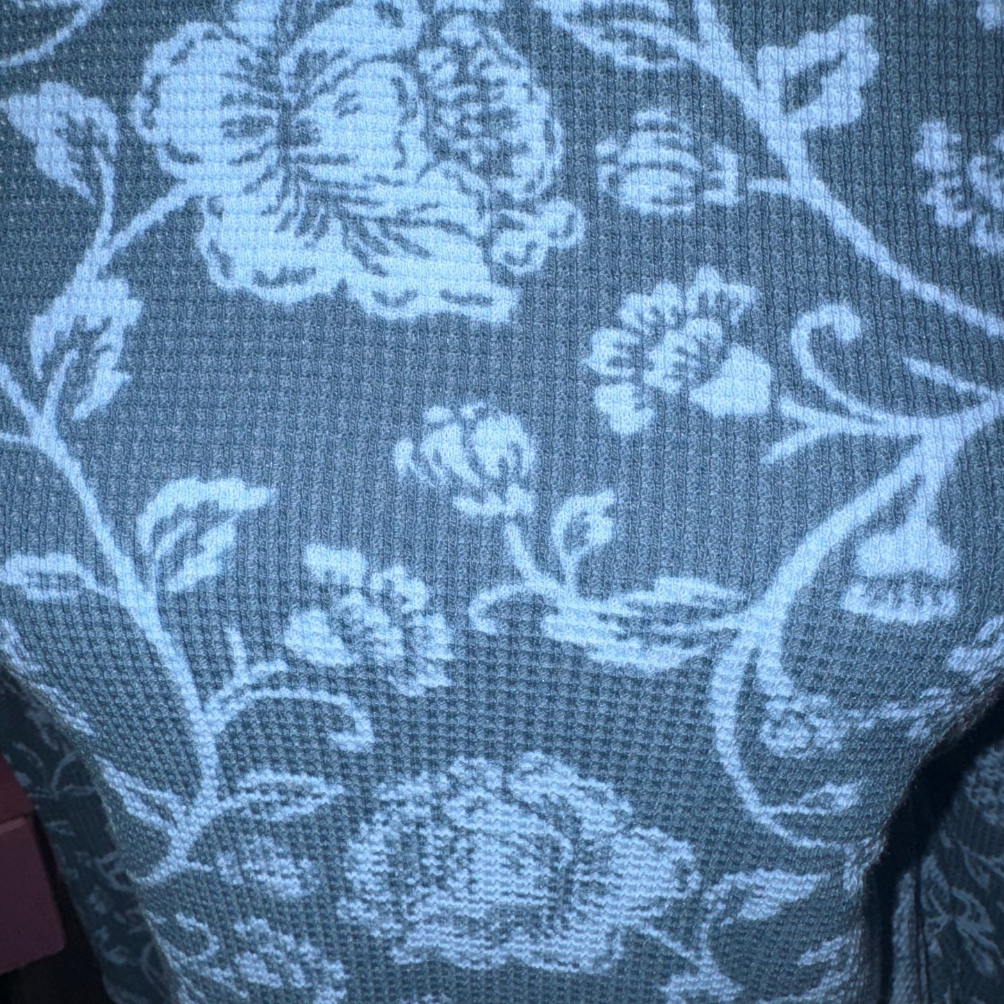 Floral waffle knit top - 2 colors