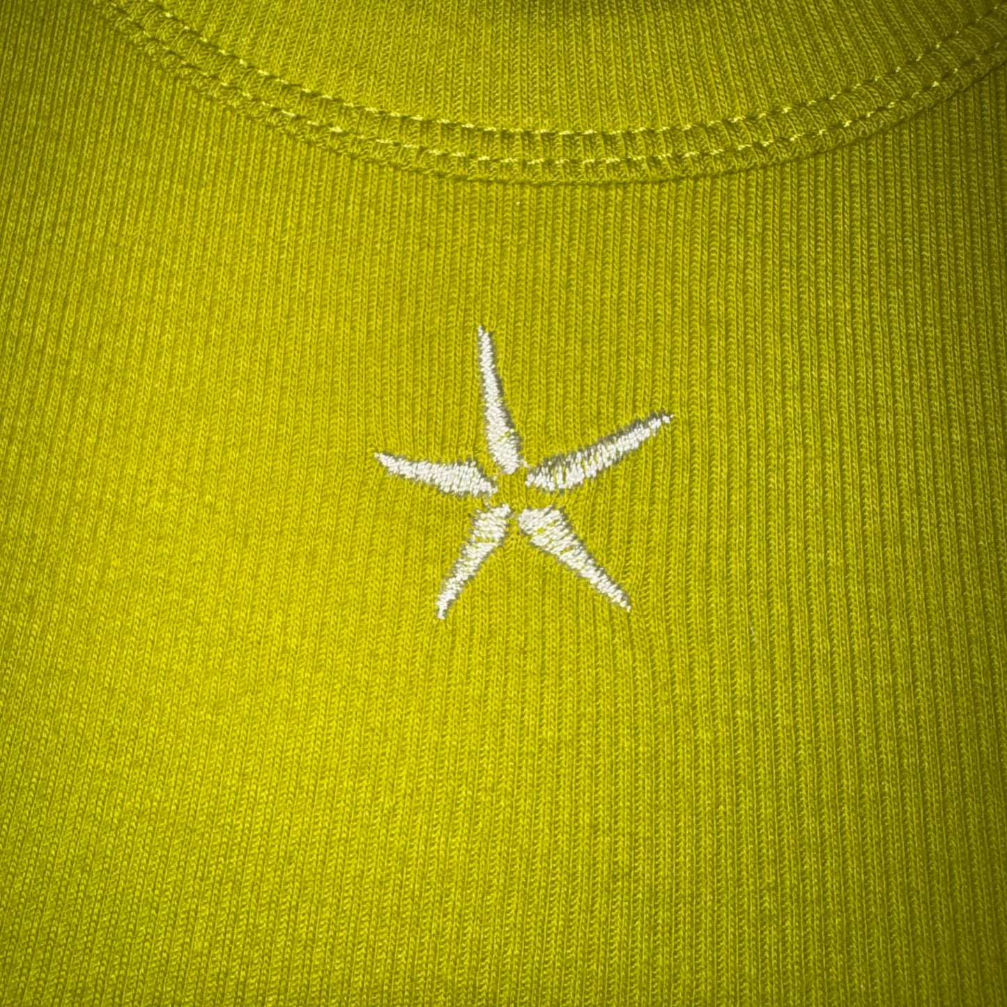 Starfish detail ribbed tank top