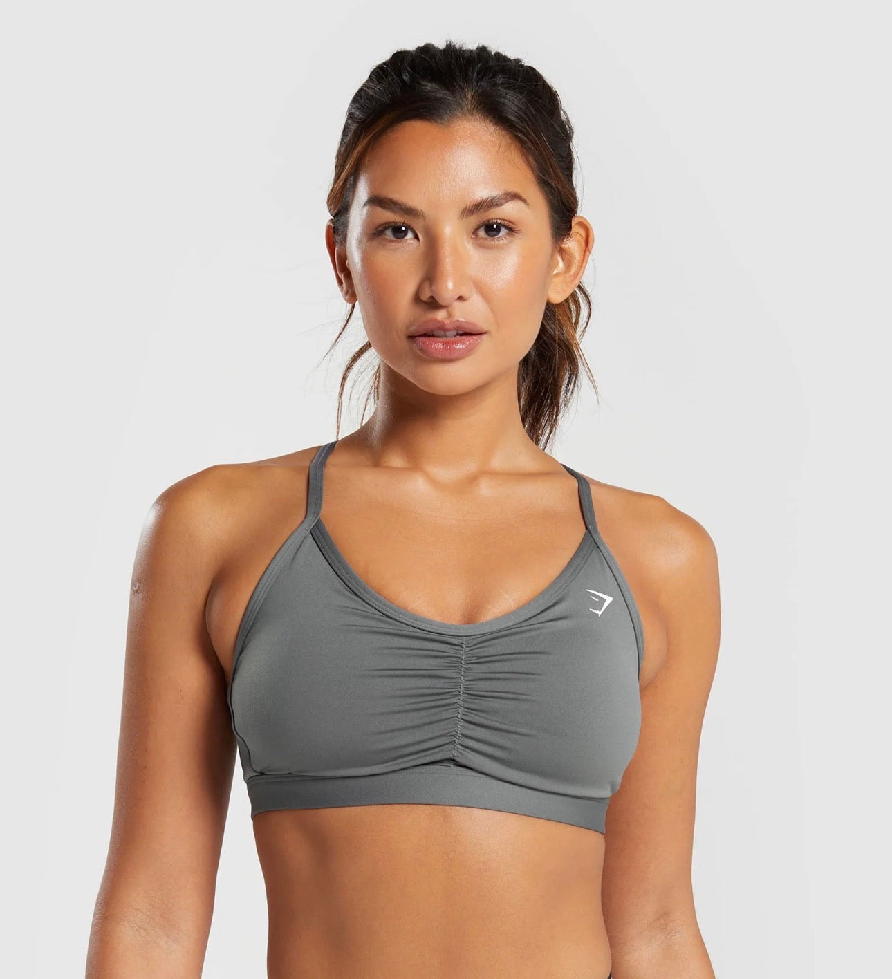 Ruched sports bra