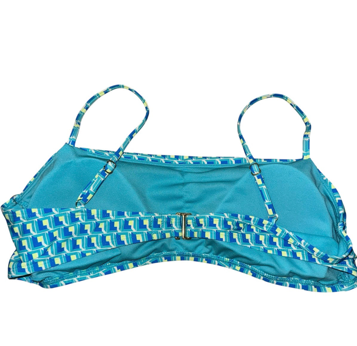 High waisted geo print bikini