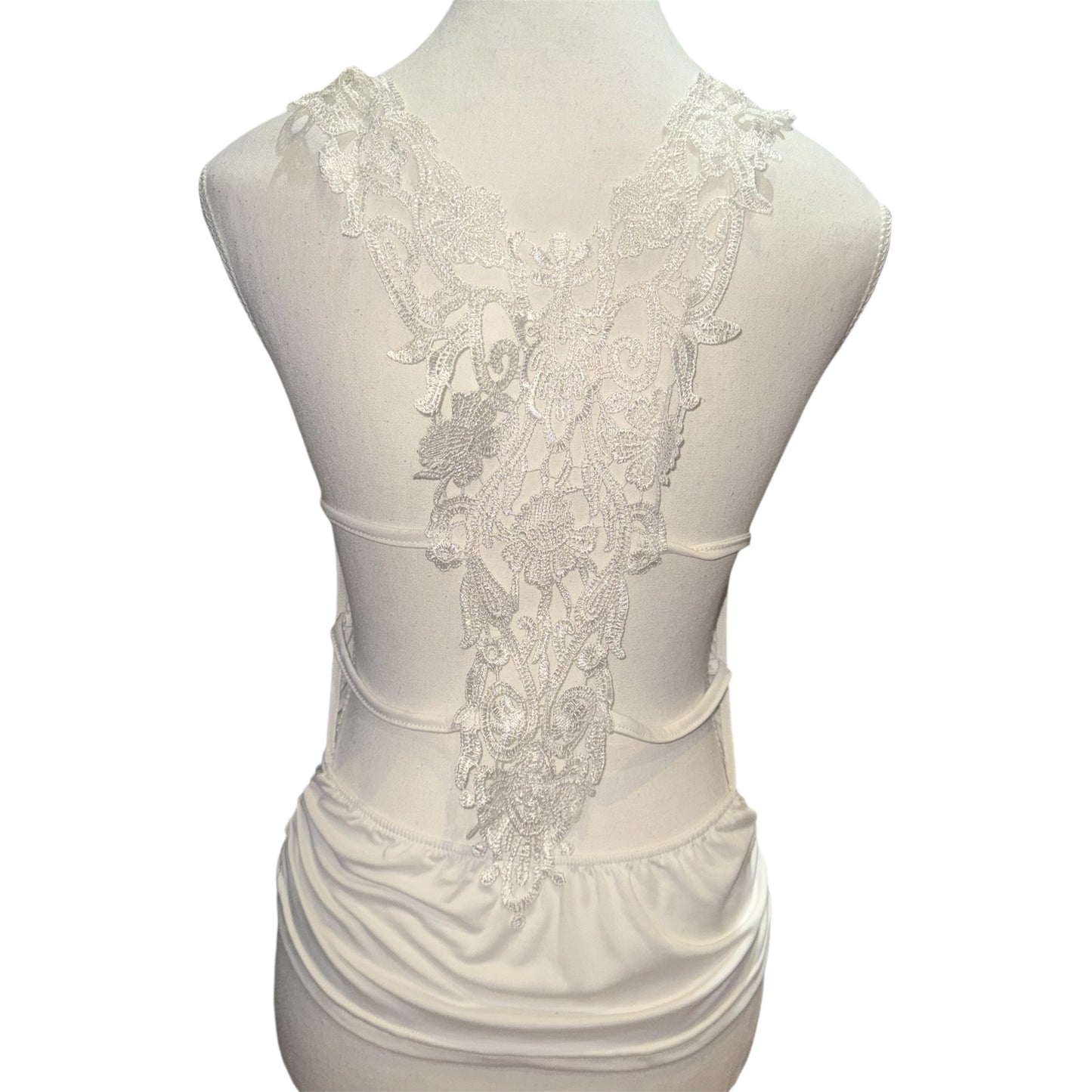 Strappy lace back top