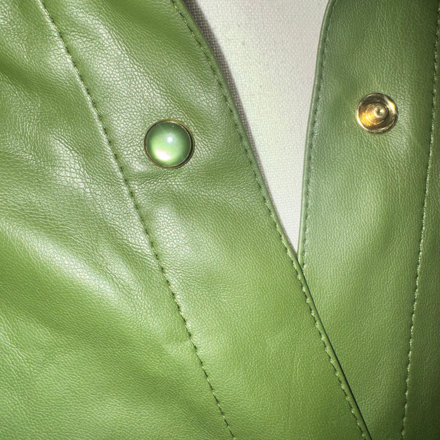 Vegan leather overshirt