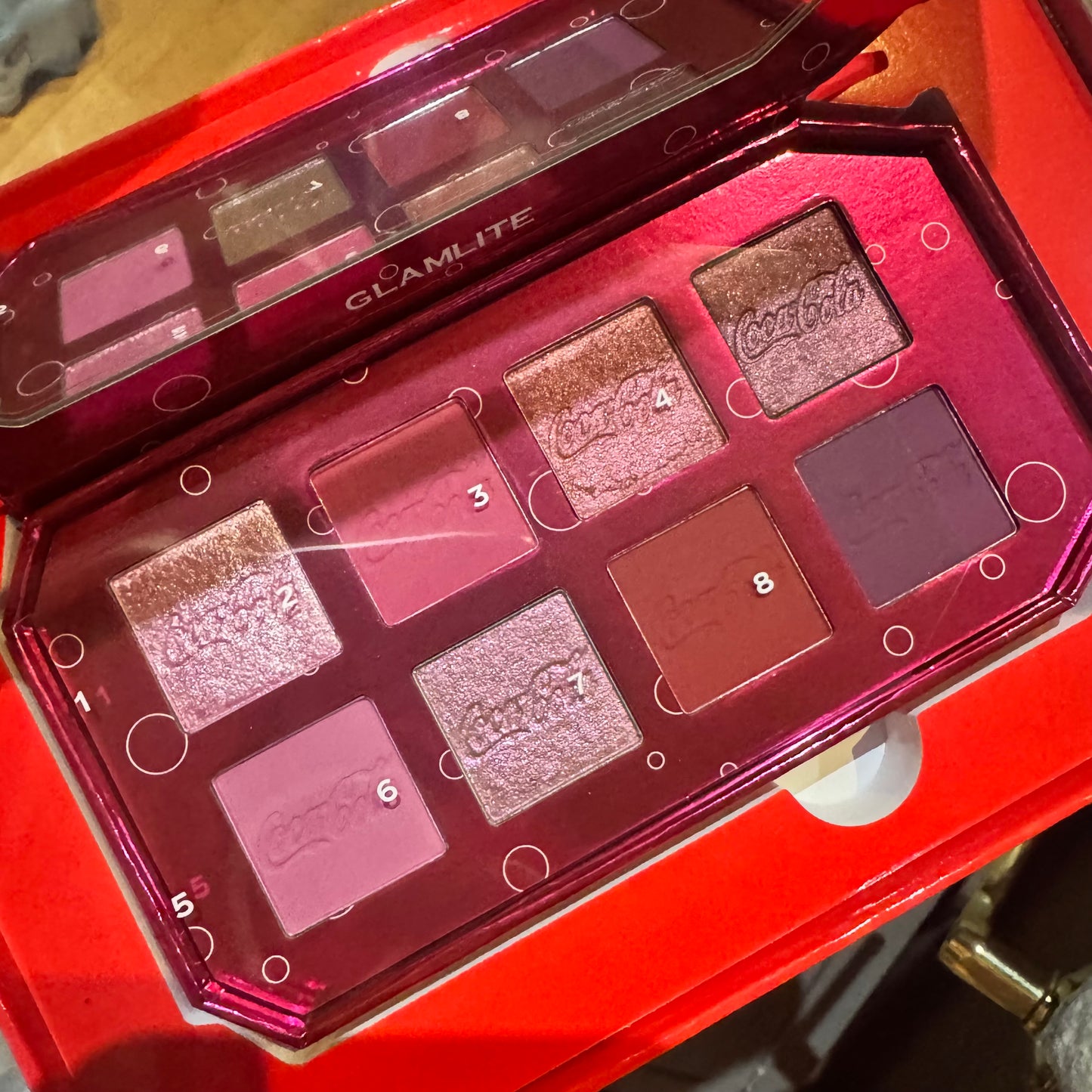Coca Cola cherry eyeshadow palette