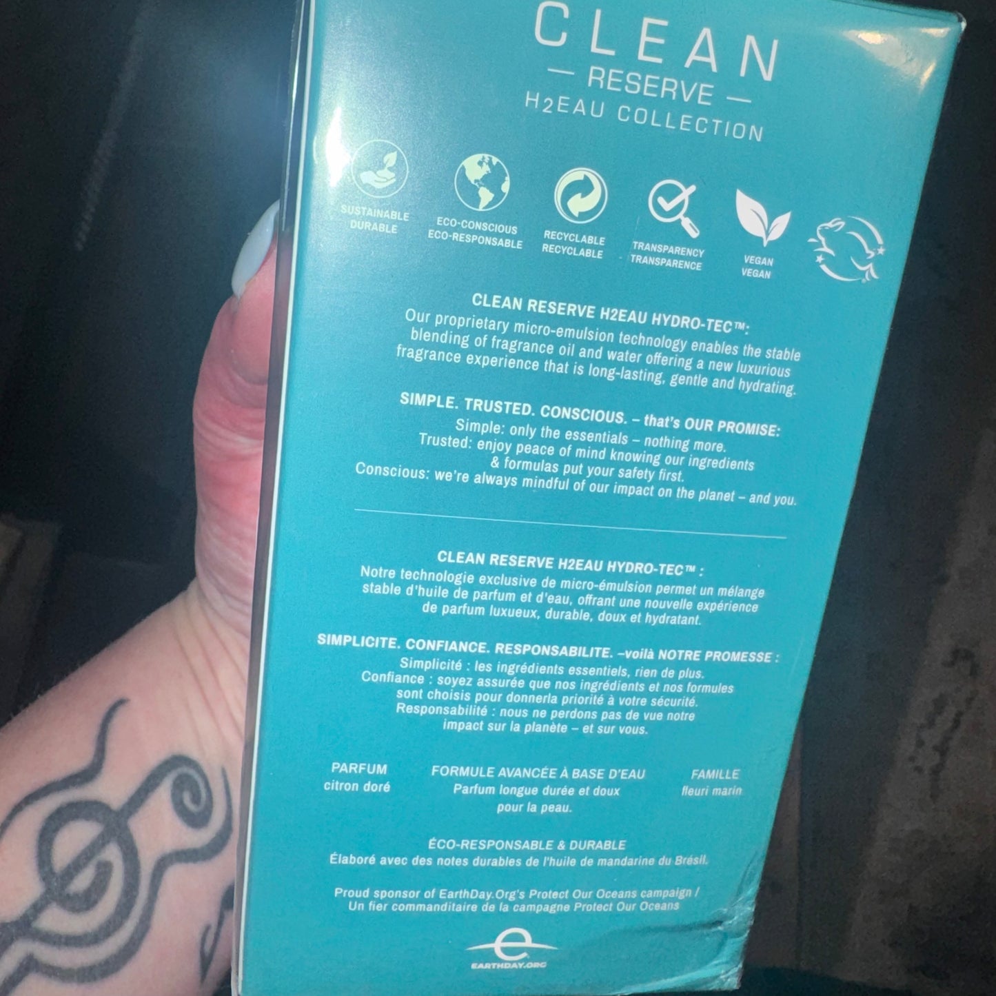 Clean reserve golden citrus perfume