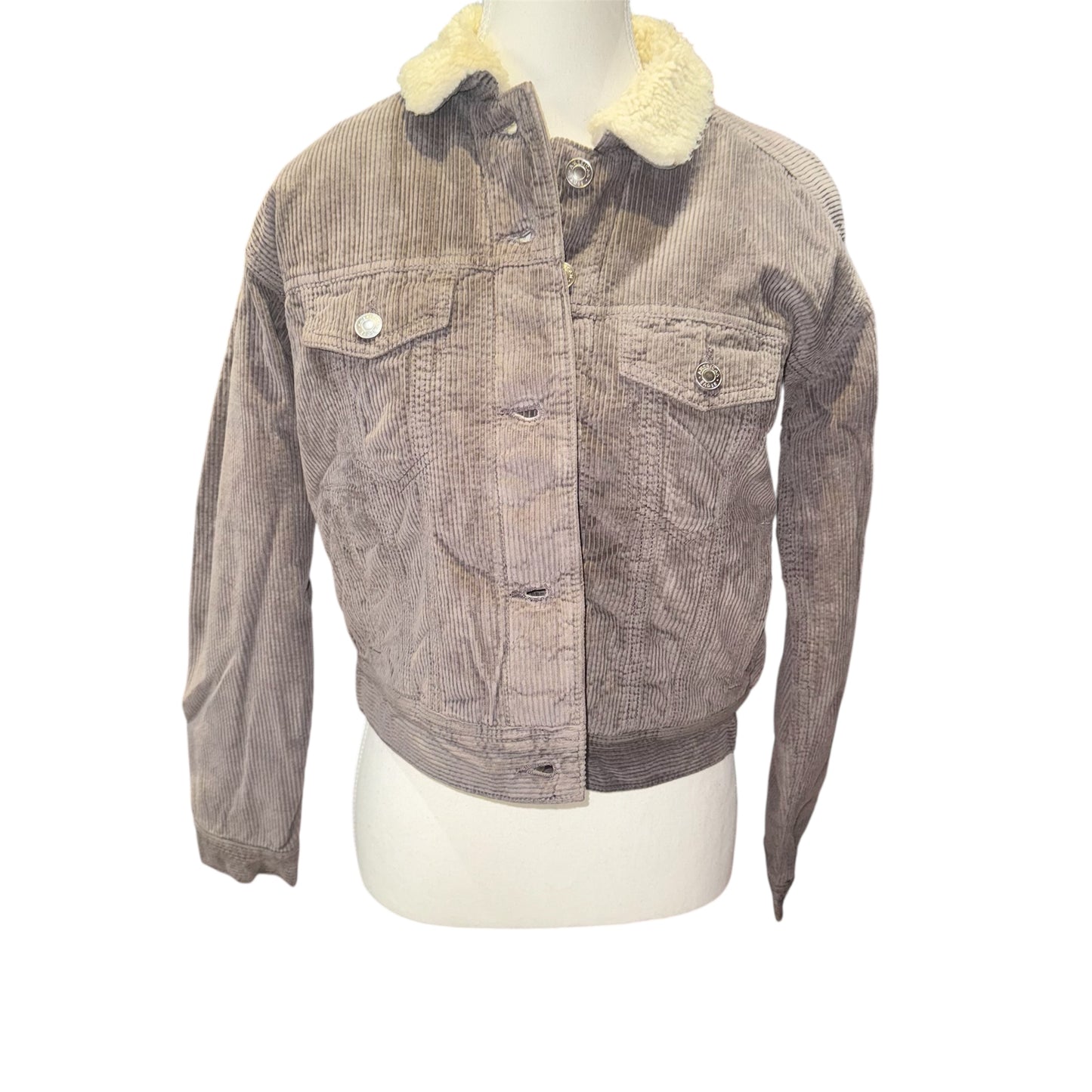 Sherpa lined corduroy jacket