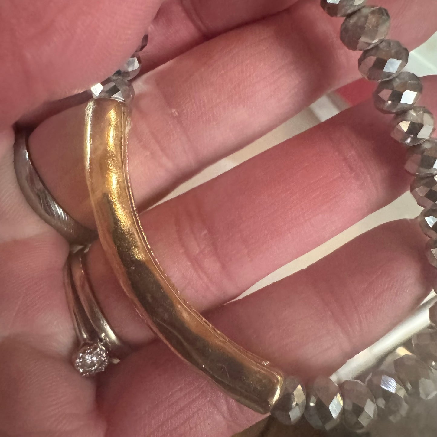 Bead bar bracelet by Noir