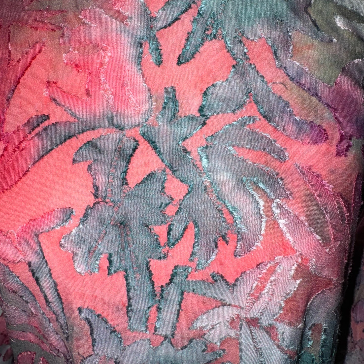 Tie dye burnout tunic