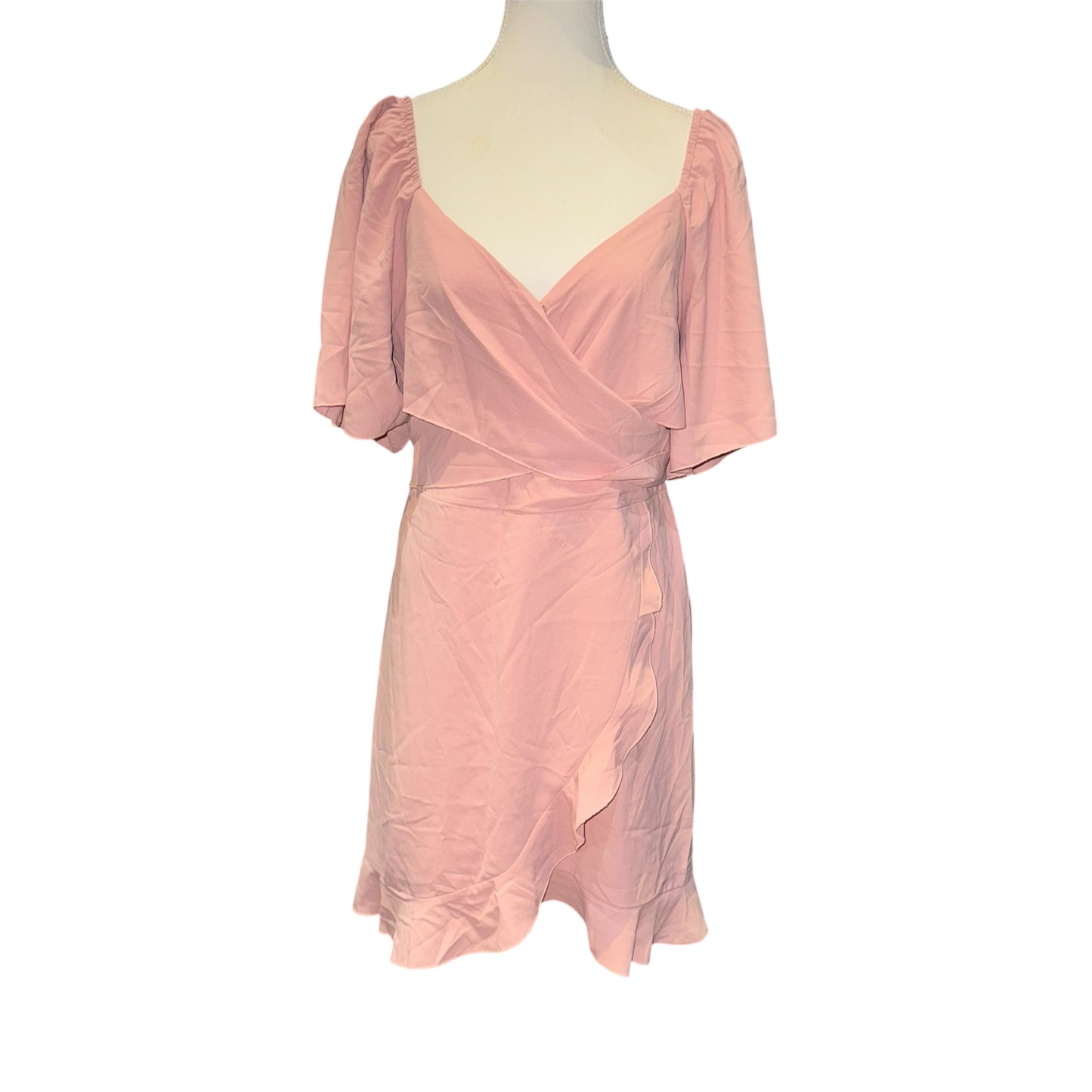 V neck wrap dress