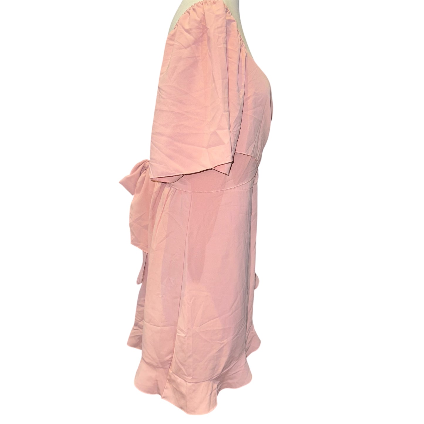 V neck wrap dress