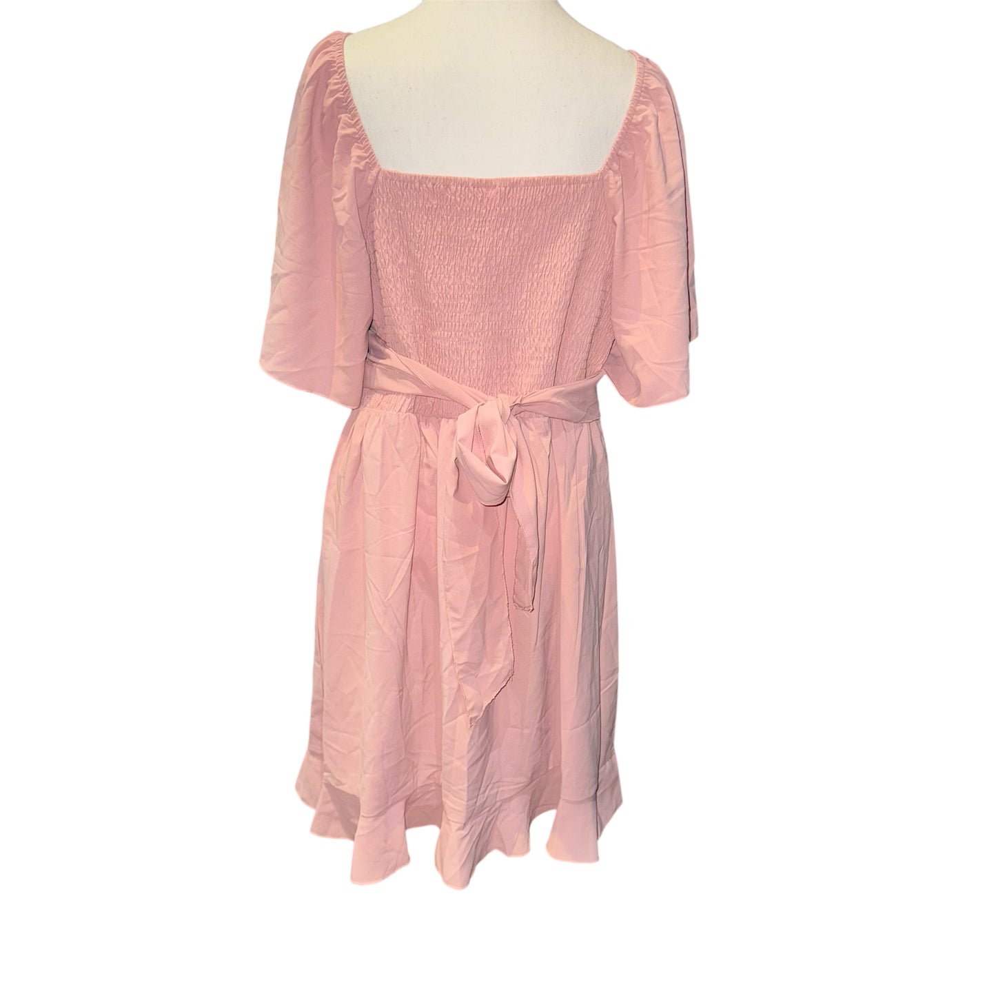 V neck wrap dress