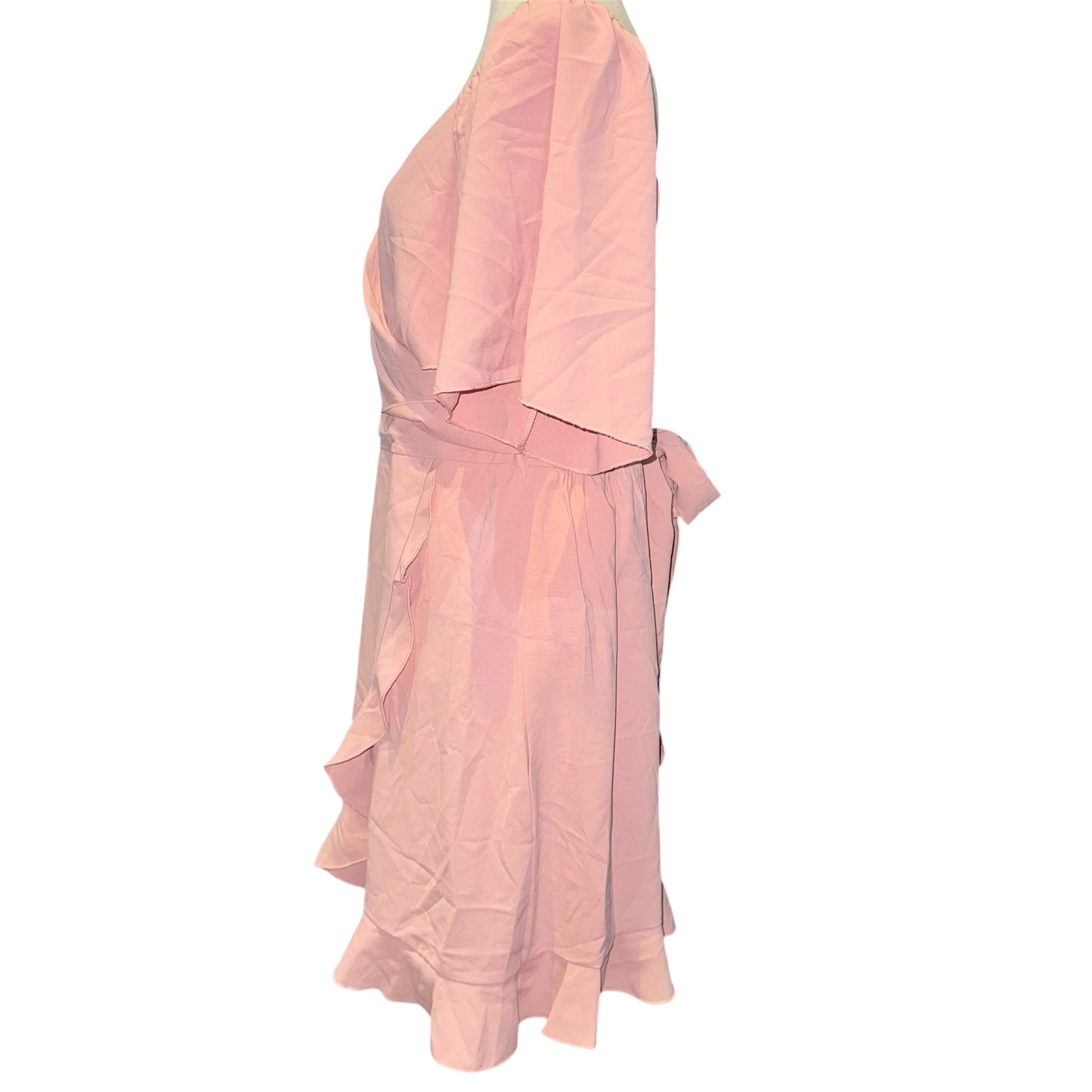 V neck wrap dress